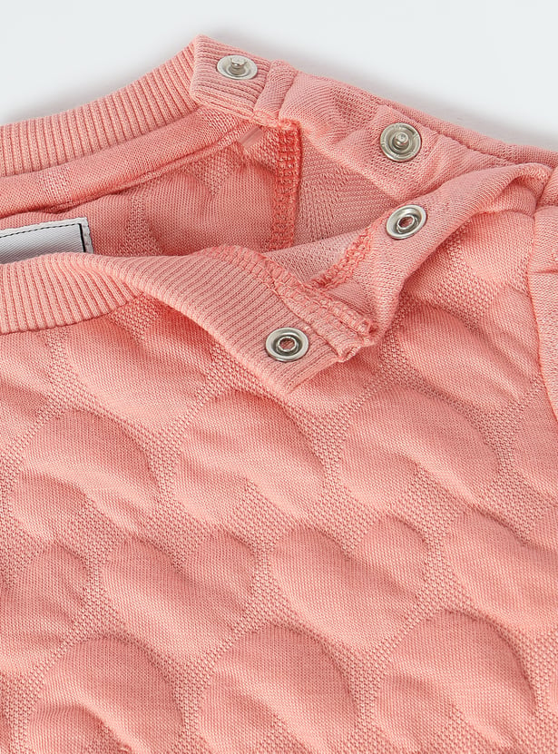 Girls Textured Sweatshirt