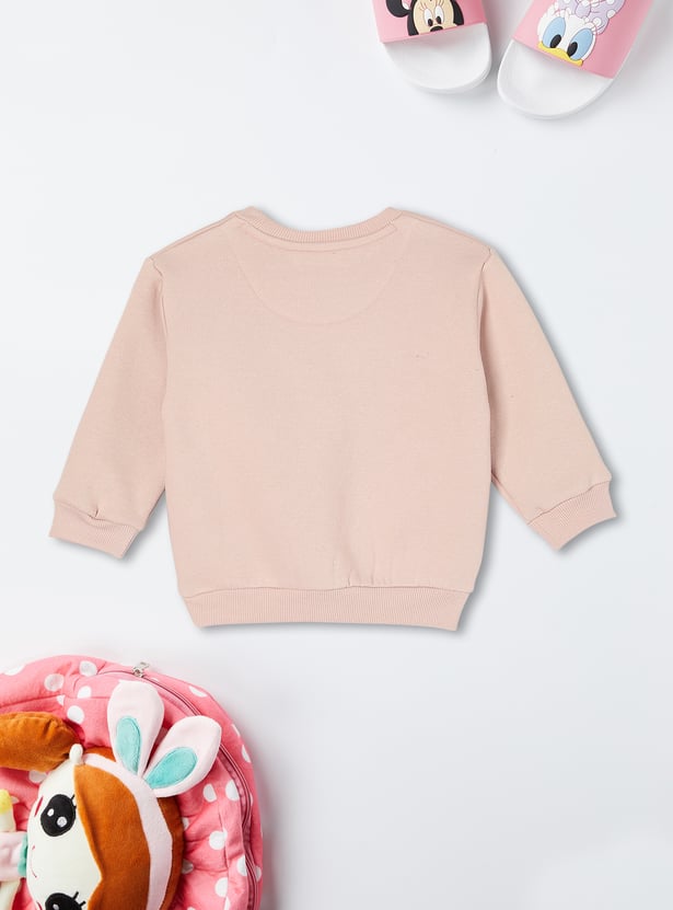 Girls Appliqued Sweatshirt