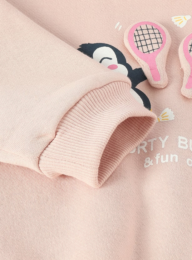 Girls Appliqued Sweatshirt