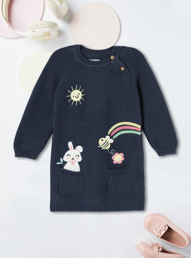 Girls Embroidered Sweater