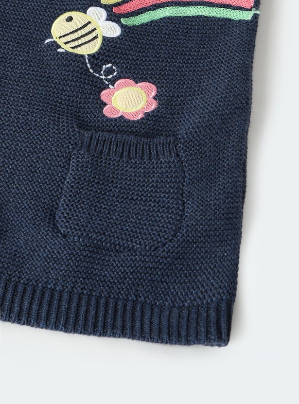 Girls Embroidered Sweater