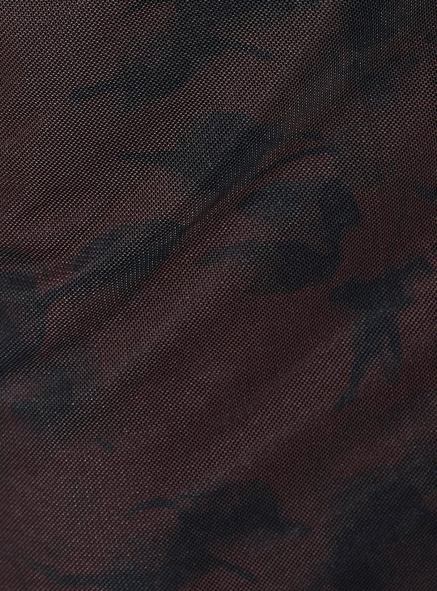 ALAYA F x URB_N Women Printed Mesh Skirt