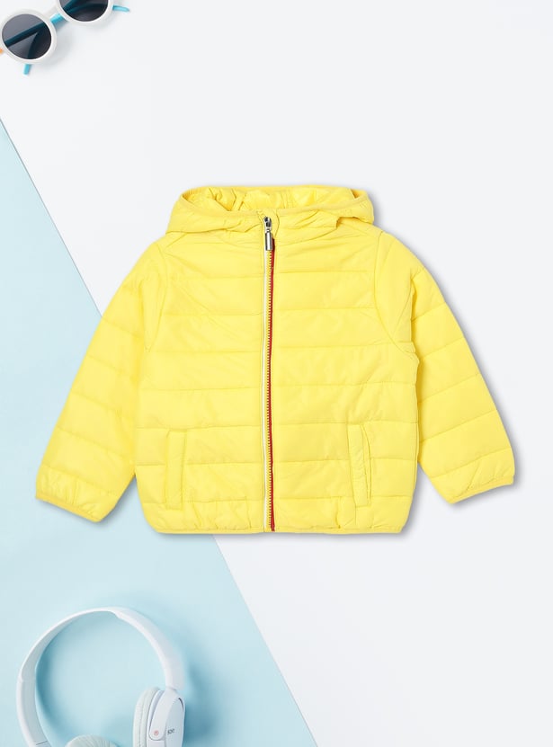 Boys Quilted Hooded Puffer Jacket