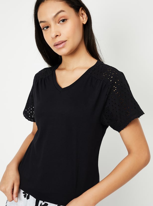 Women Printed PJ Set