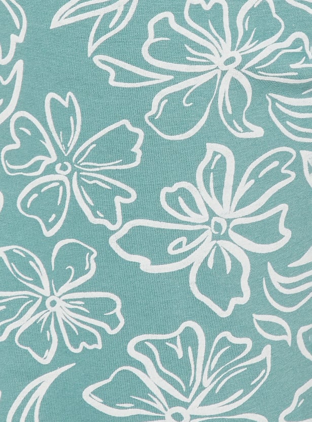 Women Floral Printed PJ Set