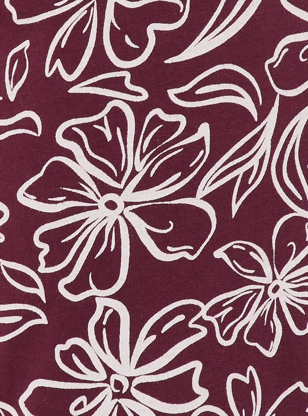 Women Floral Printed PJ Set