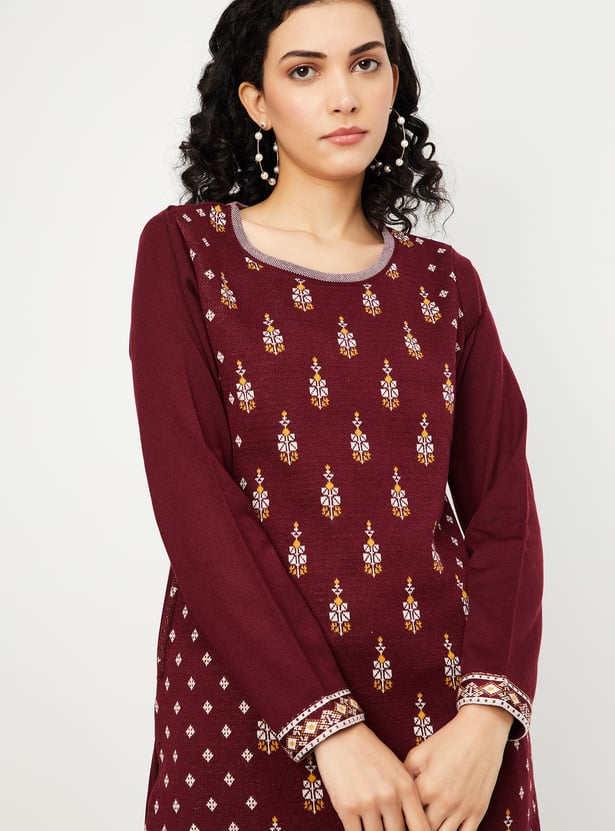 Short Cotton Jacquard Kurta for women 25