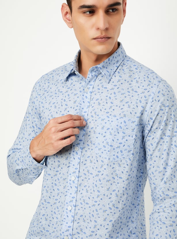 Men Slim Fit Printed Casual Shirt