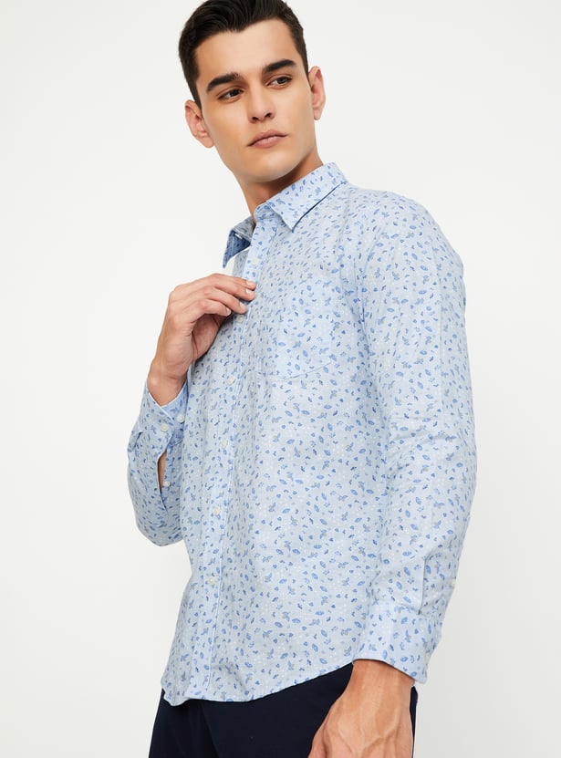 Men Slim Fit Printed Casual Shirt