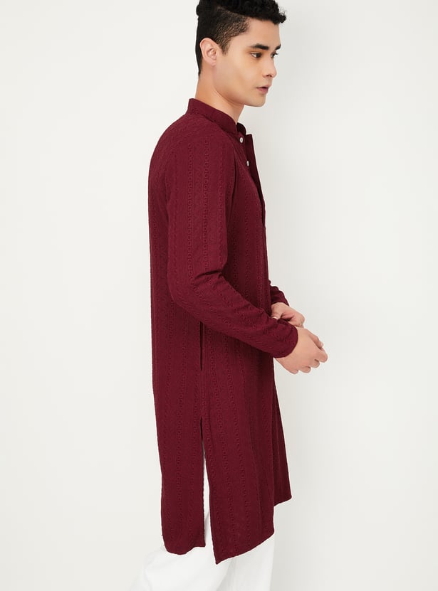 Men Embroidered Straight Kurta