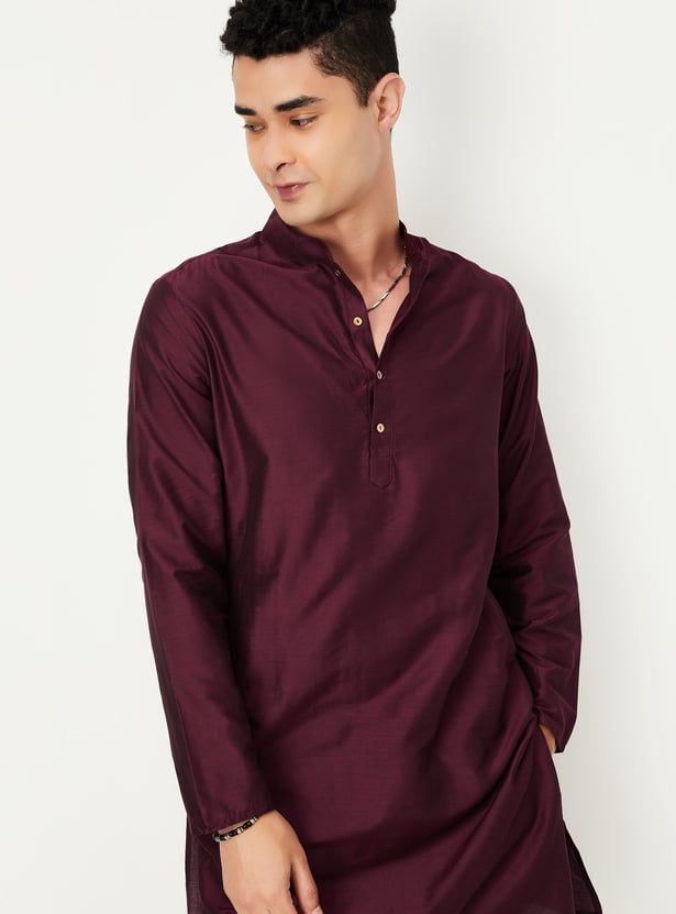 Men Solid Straight Kurta