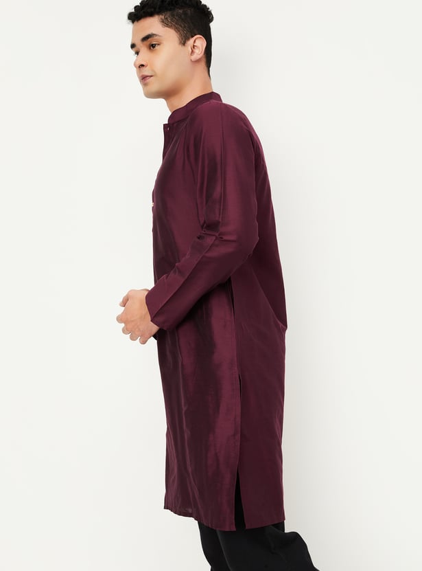 Men Solid Straight Kurta