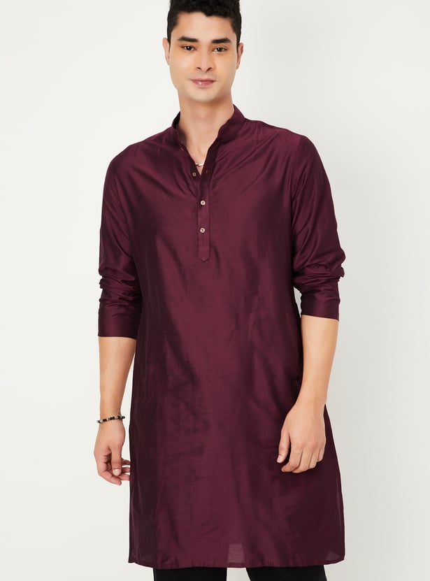 Men Solid Straight Kurta