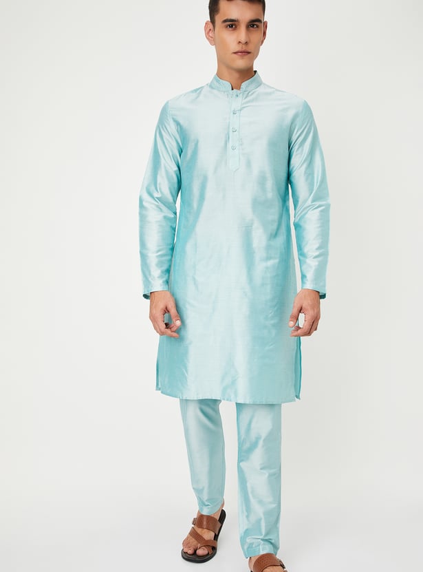 Men Solid Kurta Set with Nehru Jacket