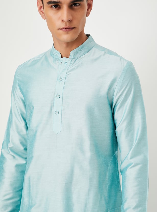 Men Solid Kurta Set with Nehru Jacket