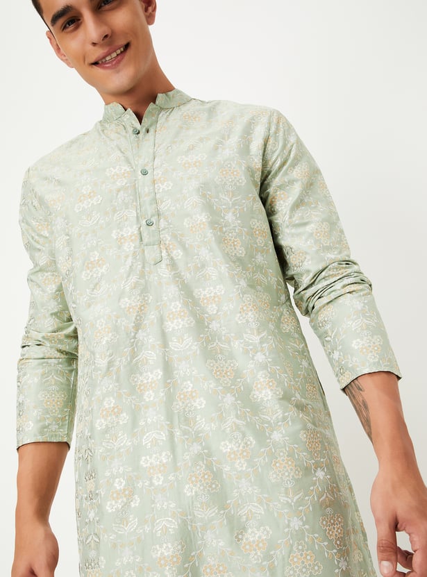 Men Printed Straight Kurta