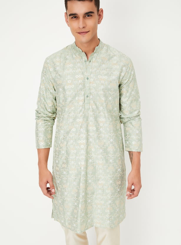 Men Printed Straight Kurta