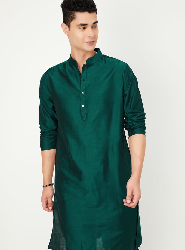 Men Solid Straight Kurta