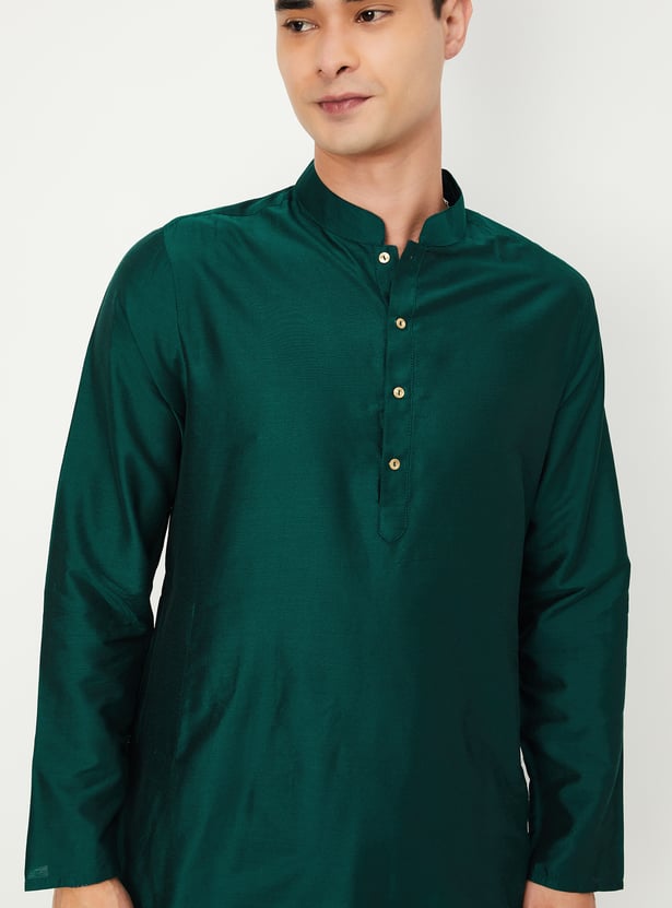 Men Solid Straight Kurta