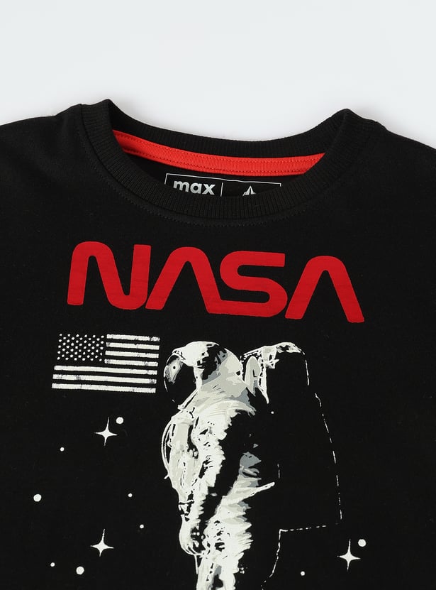 Boys NASA Printed T-shirt
