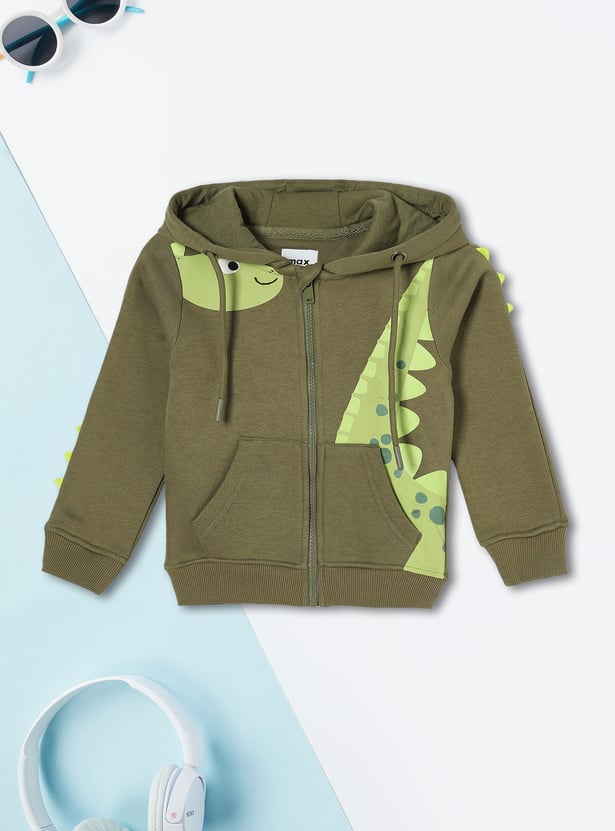 Boys Printed Hooded Sweatshirt