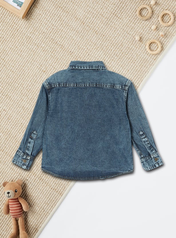 Boys Washed Denim Shirt