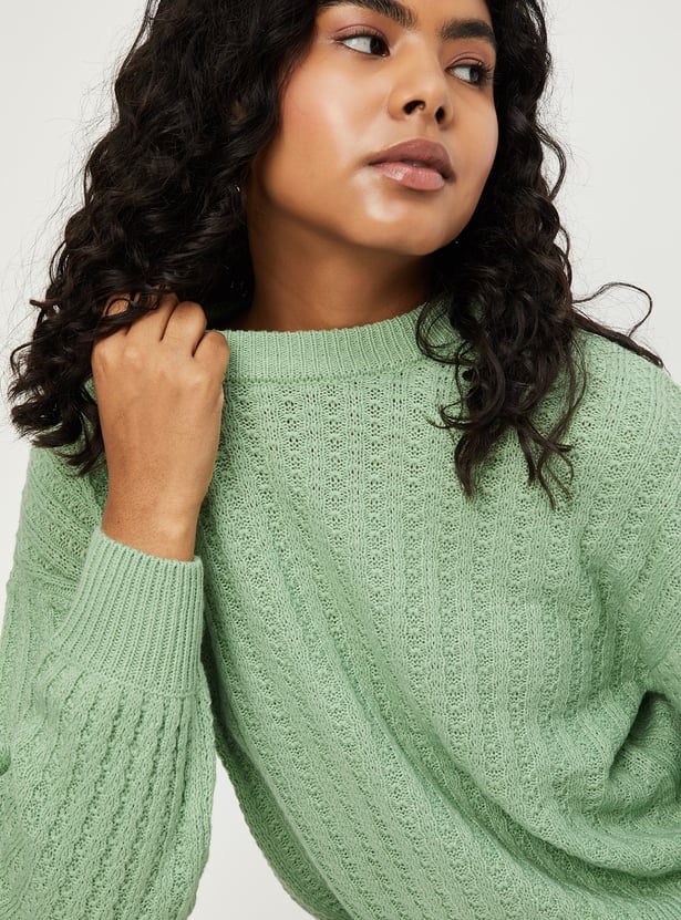 Women Cable Knit Sweater