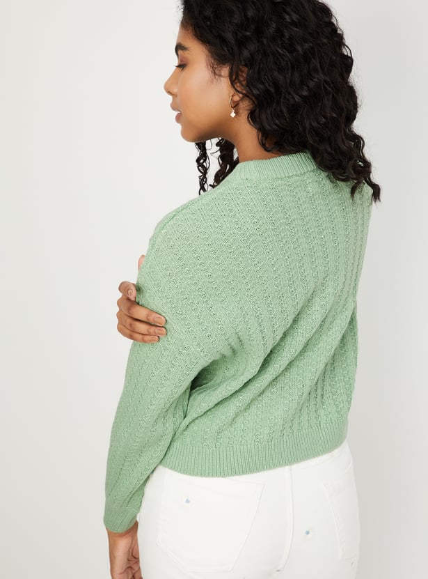 Women Cable Knit Sweater