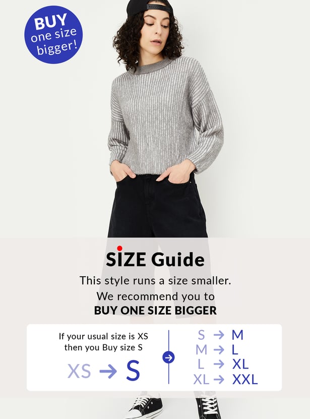 Buy Women Knitted Sweater Online at just Rs. 1199.0