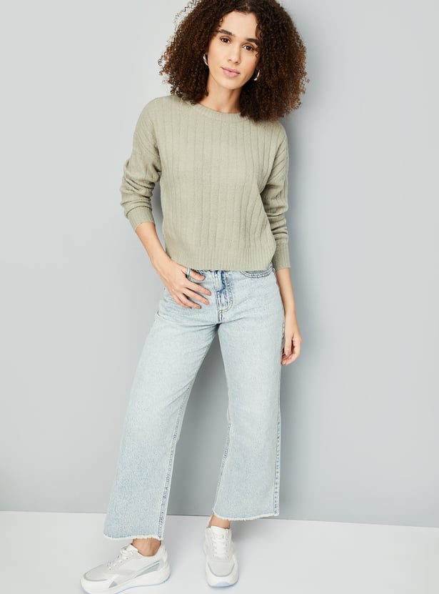 Women Ribbed Sweater