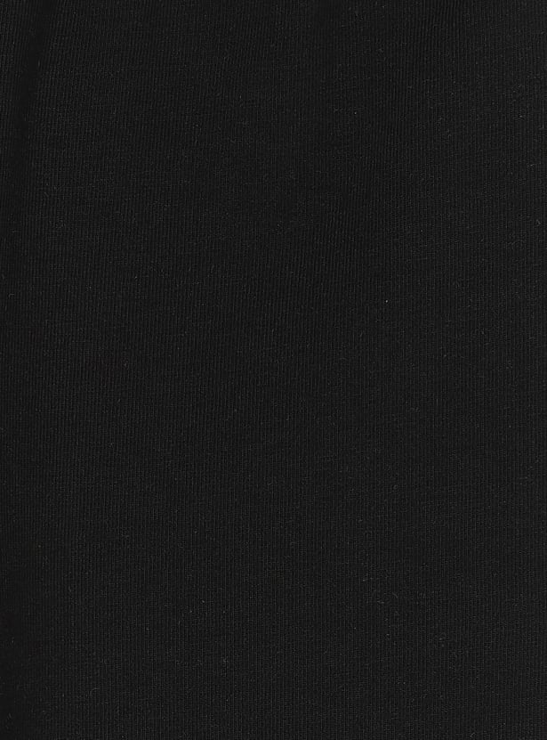 Girls Solid Full-Length Leggings - Pack of 3