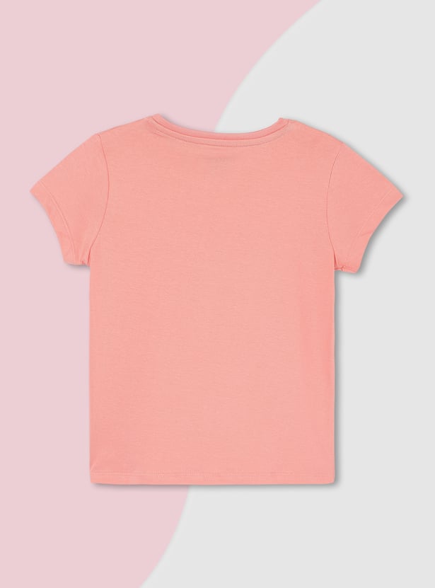 Girls Graphic Printed T-shirt - Pack of 5