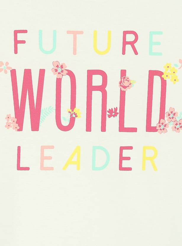 Girls Graphic Printed T-shirt - Pack of 5