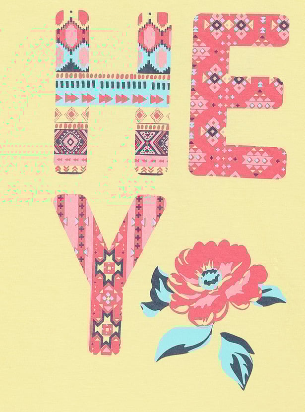 Girls Graphic Printed T-shirt - Pack of 5