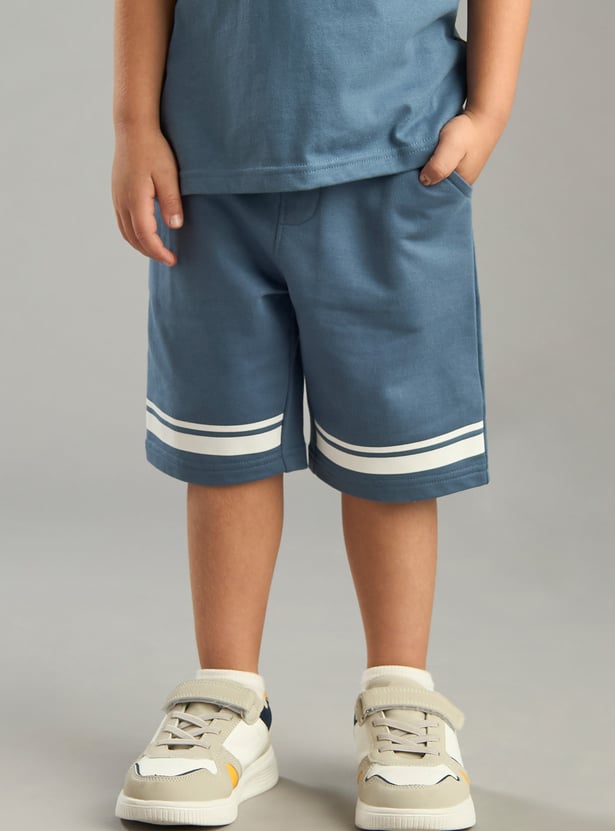 Boys Printed Shorts Set