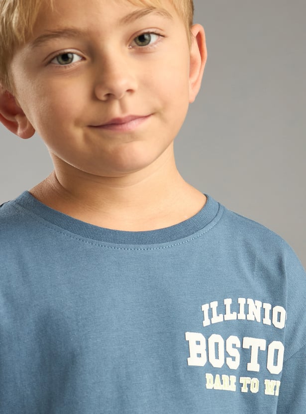 Boys Printed Shorts Set