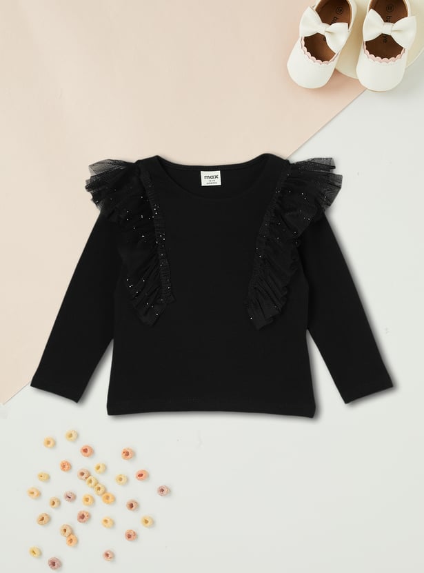 Girls Ruffle Detail Top