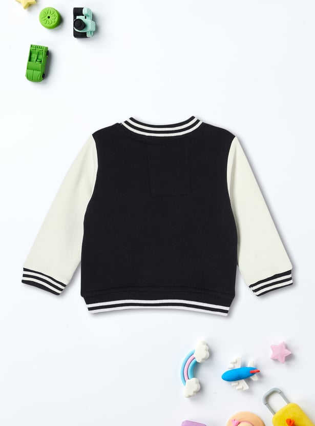 Boys Colourblocked Varsity Jacket