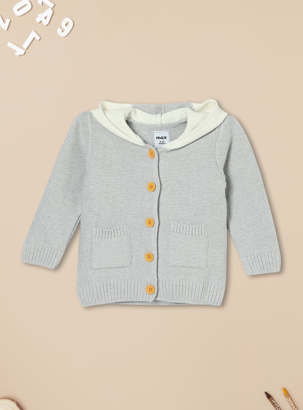 Boys Applique Hooded Sweater