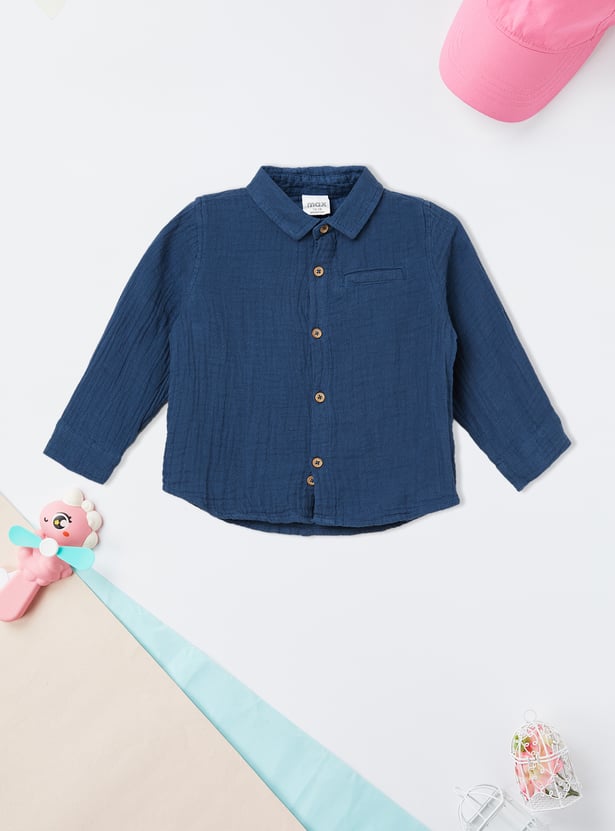 Boys Textured Shirt