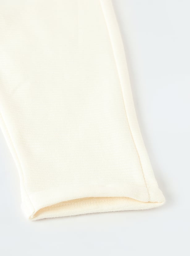 Girls Textured Knit Trousers