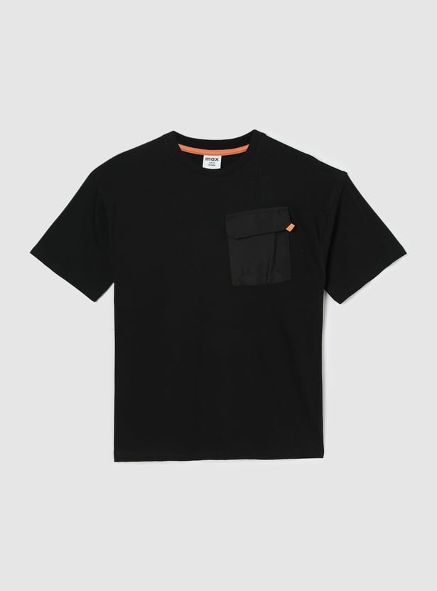 Boys Oversized Back Printed T-shirt