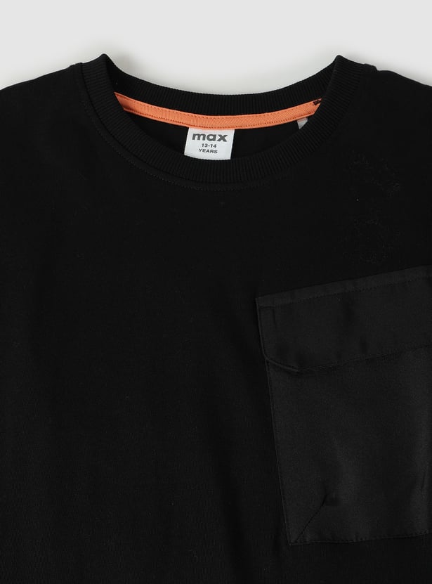 Boys Oversized Back Printed T-shirt