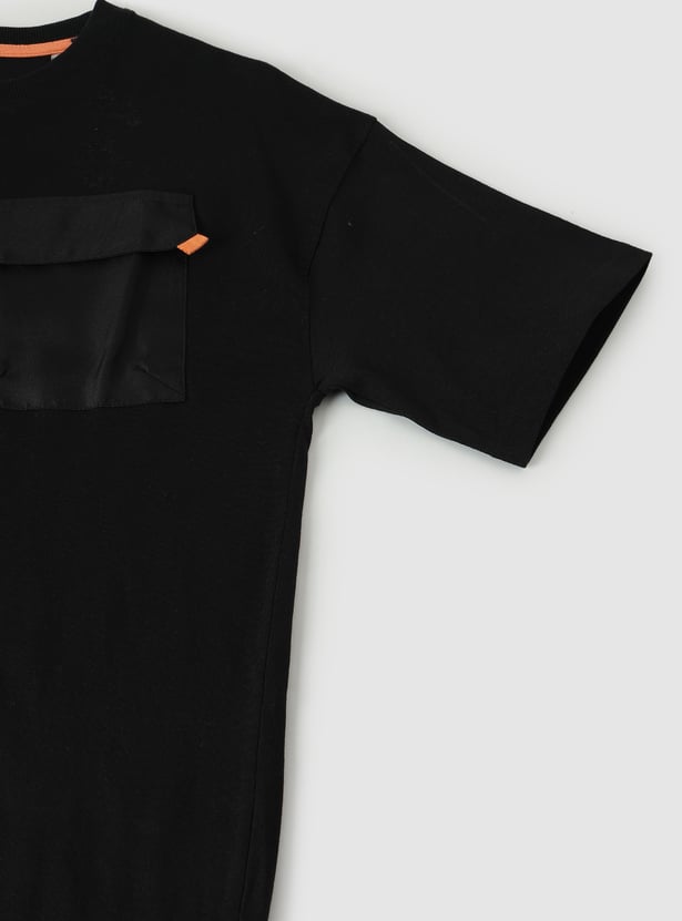 Boys Oversized Back Printed T-shirt