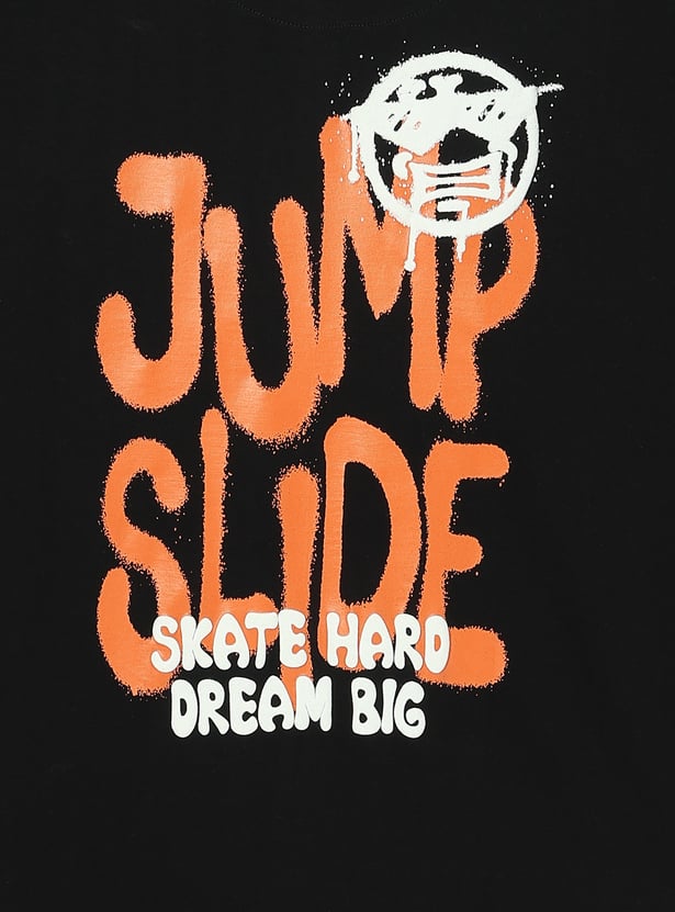 Boys Oversized Back Printed T-shirt