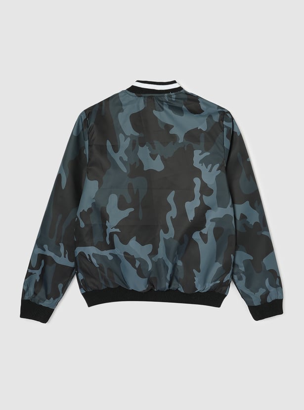 Boys Printed Bomber Jacket