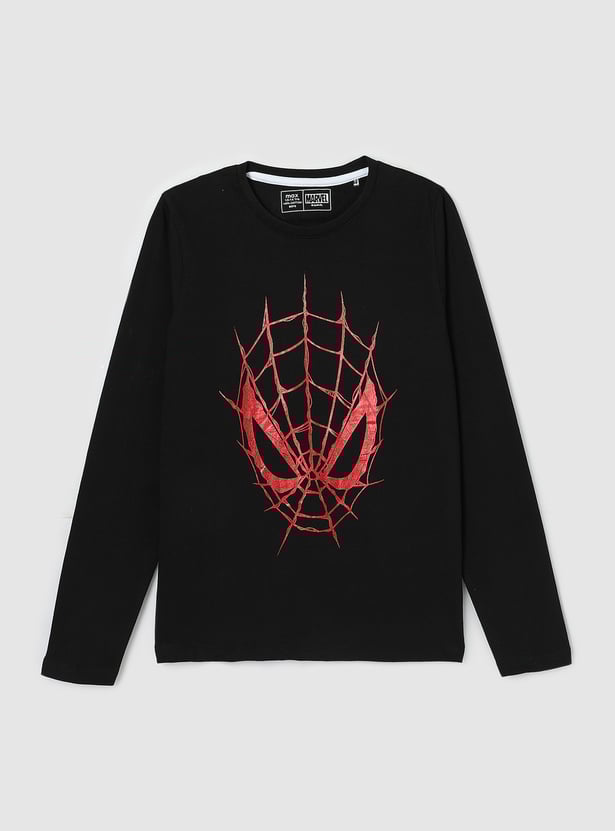 Boys Spiderman Printed T-shirt