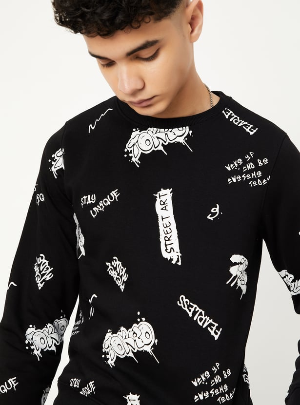 Buy Boys All-Over Printed Sweatshirt Online at just Rs. 699.0
