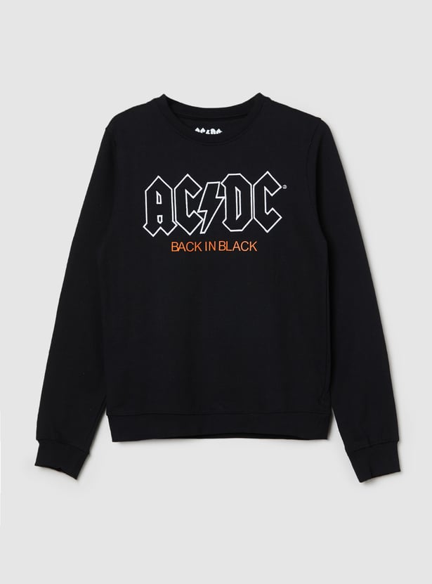 Boys AC/DC Embroidered Sweatshirt