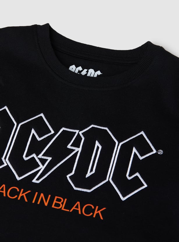 Boys AC/DC Embroidered Sweatshirt